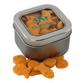 Window Tin with Goldfish Crackers